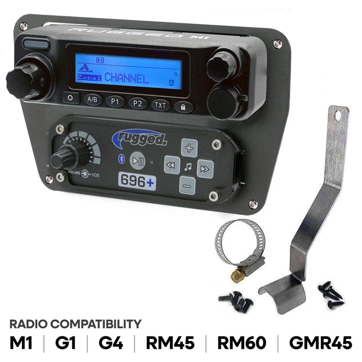 Can-Am Commander Intercom and Radio Mount - Kenwood TK7360