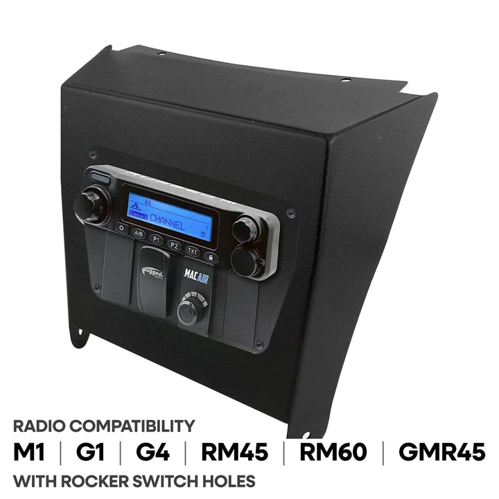 Kawasaki KRX Multi-Mount Kit for Rugged Mobile Radios and Intercom - Rugged RDM