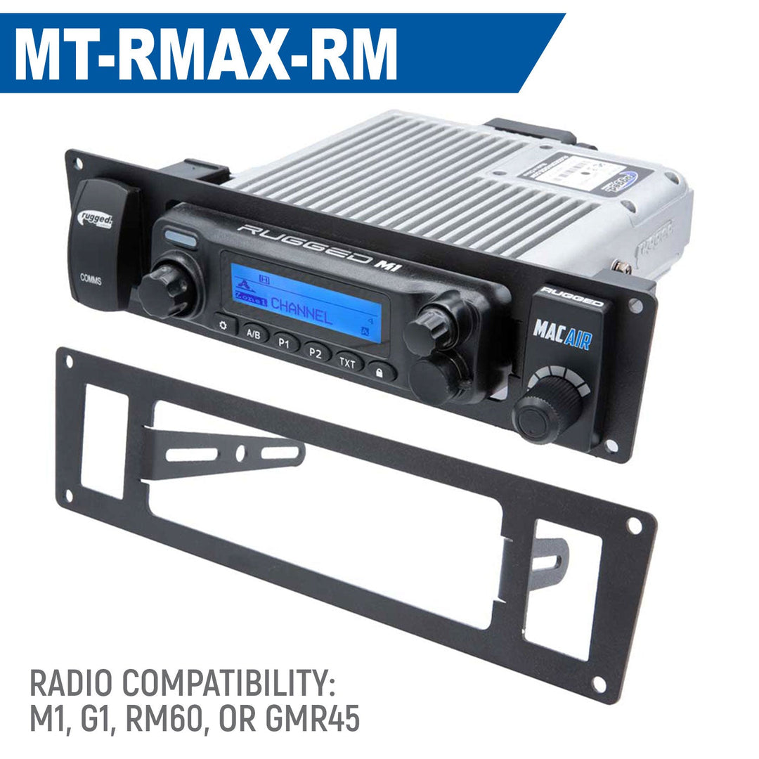 Yamaha Wolverine RMAX Mount for Mobile Radio and Rocker Switches - GMR25 / ABM25 / RM-25WP