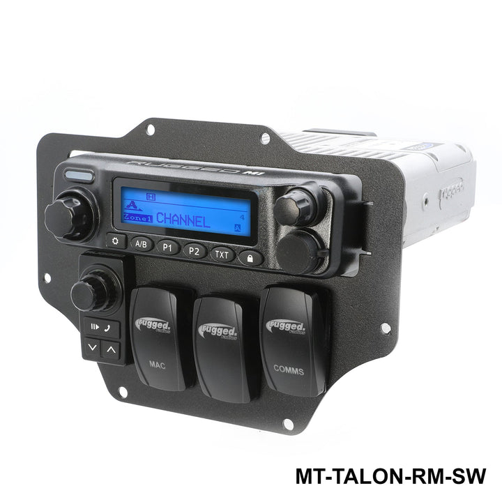 Honda Talon Mount for Radio Intercom and Switches - M1 / G1 / G4 / RM45 / RM60 / GMR45 Radio + Switch Holes