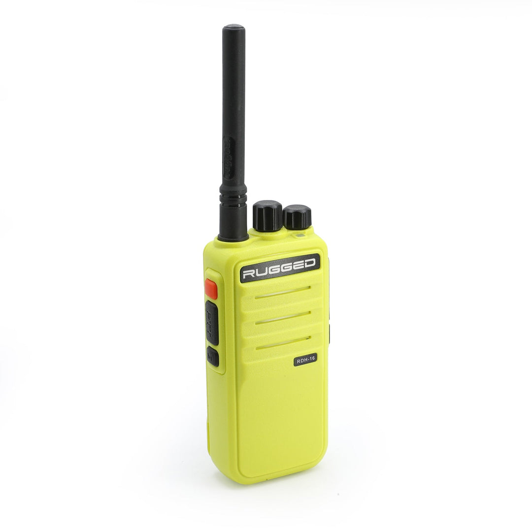 Rugged RDH16 - Business Band Two Way Handheld Radio - Digital and Analog - UHF / Black