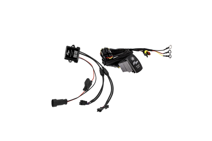 UTV Stereo RGB LED controller and wiring harness with speaker lights rocker switch
