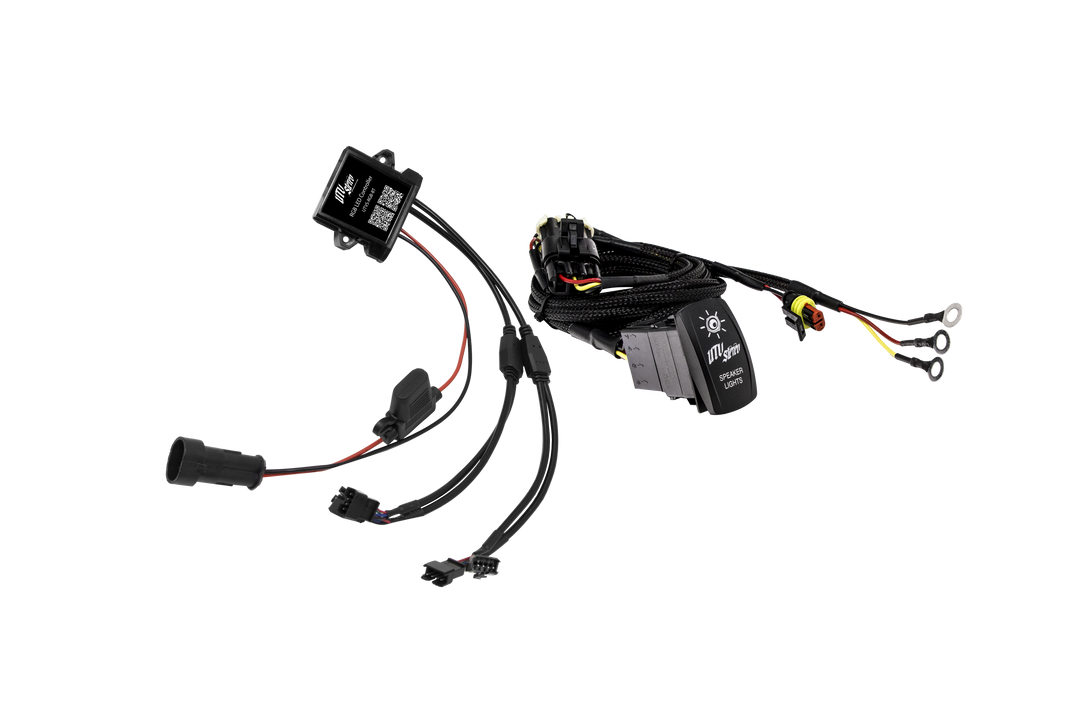 UTV Stereo RGB LED controller and speaker light switch wiring harness