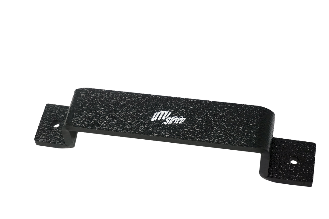 Black textured UTV Stereo metal mounting bracket
