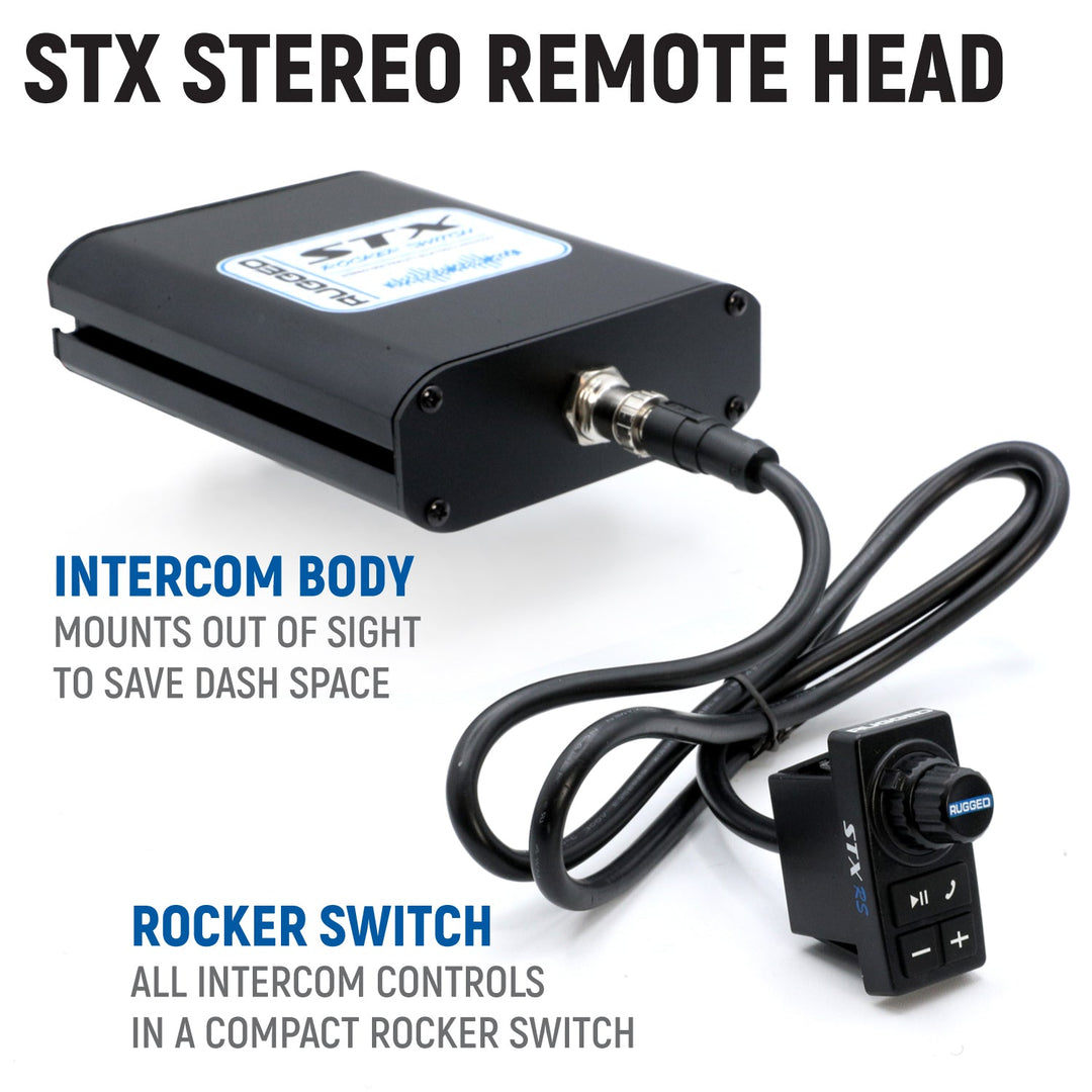 Honda Pioneer Complete Communication Kit with Bluetooth Intercom and 2-Way Radio - STX Stereo Remote Head Intercom / G1 GMRS