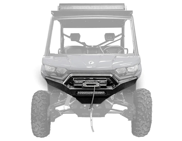 Can-Am Defender Front Winch Bumper with Universal Fairlead Plate by Thumper Fab