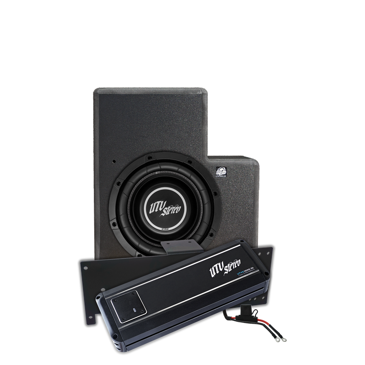 UTV Stereo subwoofer enclosure and UTVS1000 1D class D monoblock amplifier