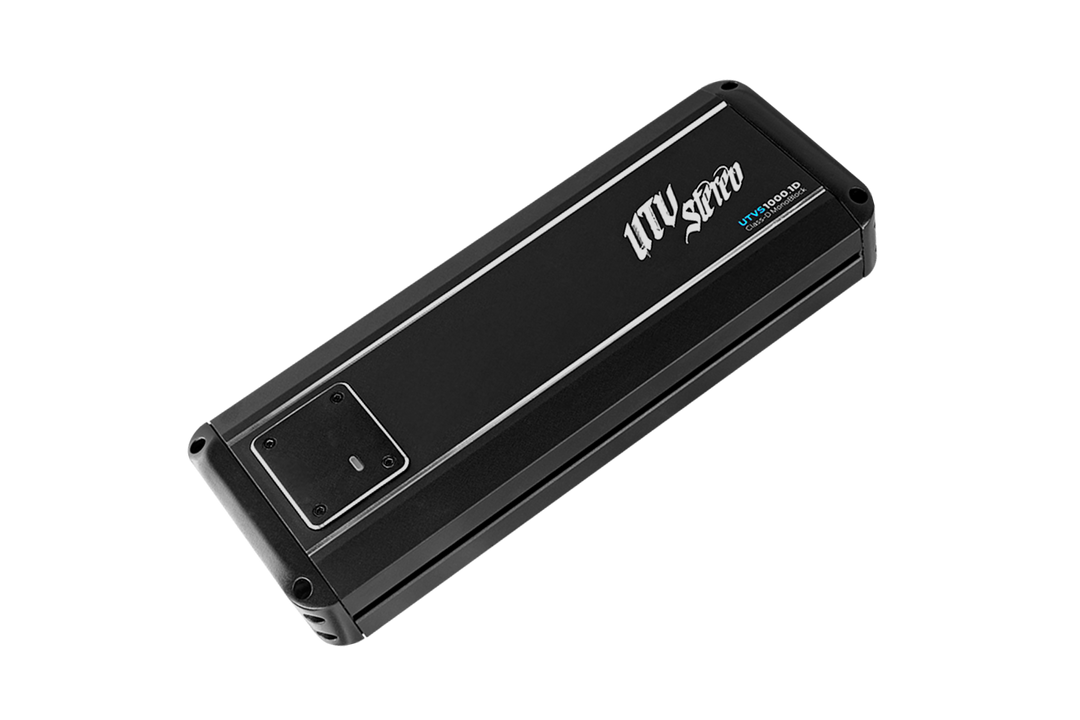 UTV Stereo UTVS1000 1D Class D monoblock amplifier in black
