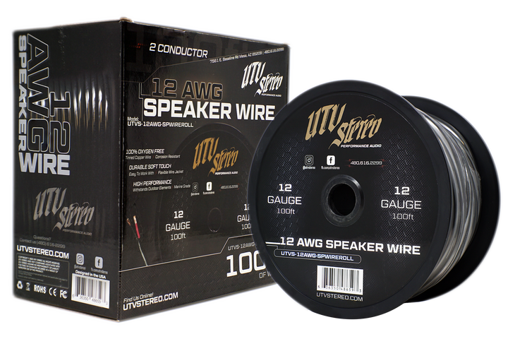 12 AWG Speaker Wire Roll - 12ft | UTVS-12AWG-SPWIRE-12