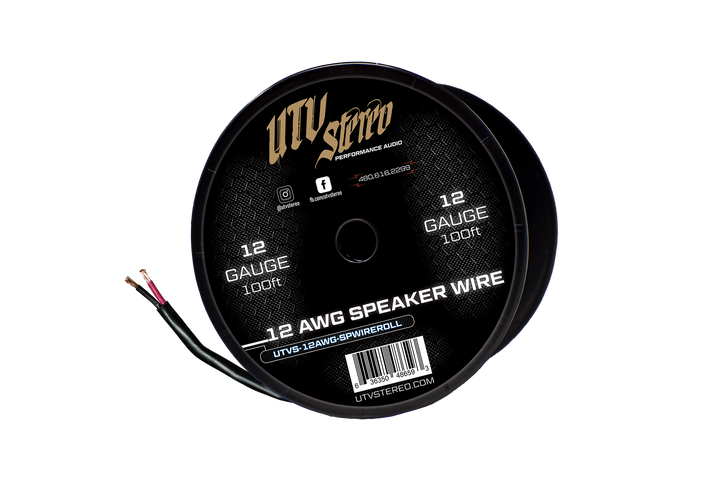 UTV Stereo 12 gauge 100 foot speaker wire spool