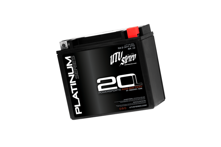 UTV Stereo Platinum Series 20L AGM powersports battery
