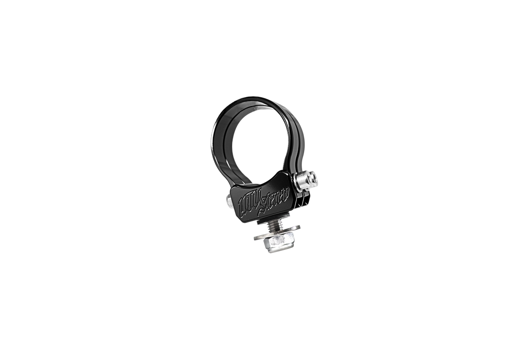 Black UTV Stereo metal roll cage mounting clamp with bolt and nut