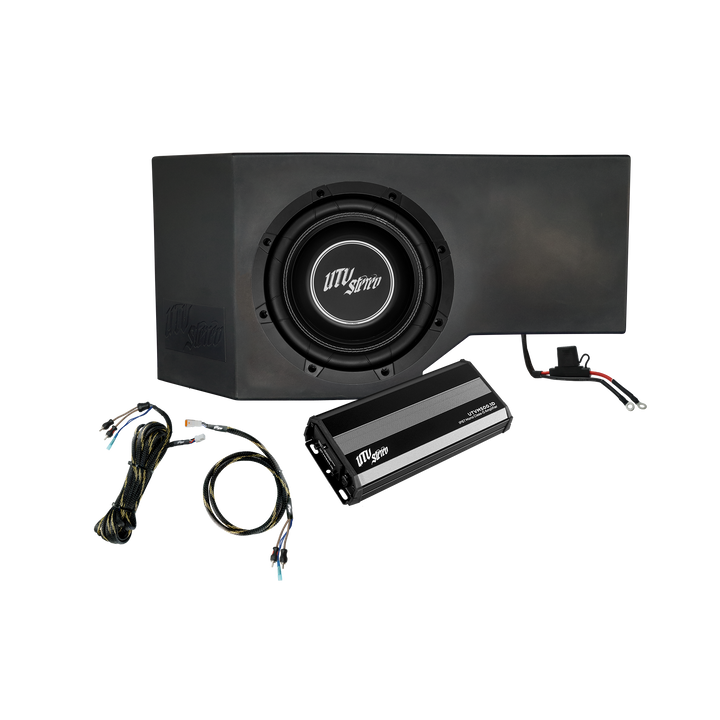 UTV Stereo subwoofer box amplifier and wiring harness kit