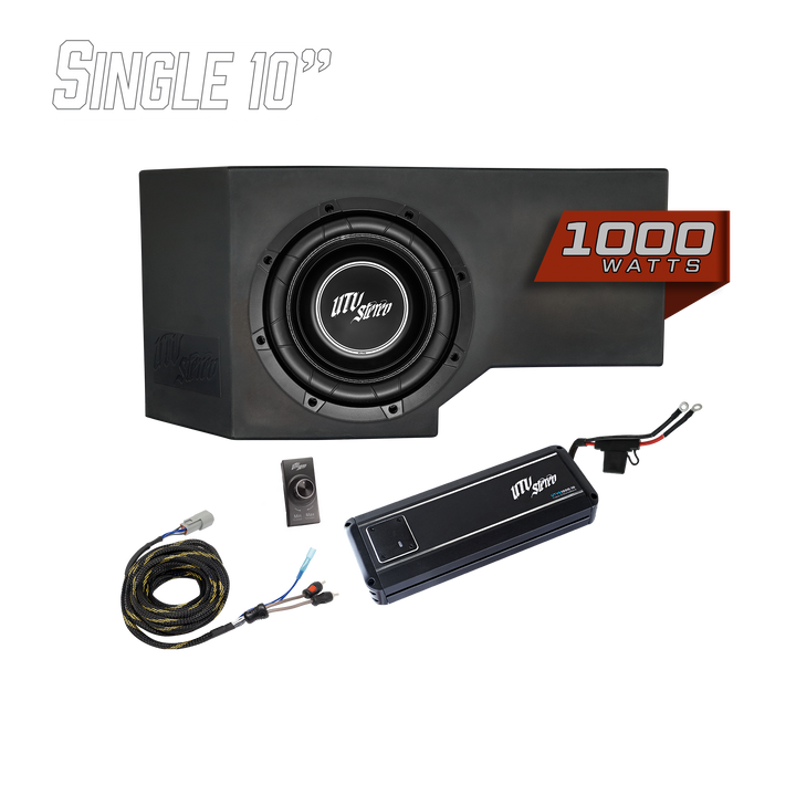 Can-Am® Defender HD11 1000W Single 10" Subwoofer Kit | UTVS-DEF2-1000-1-GO