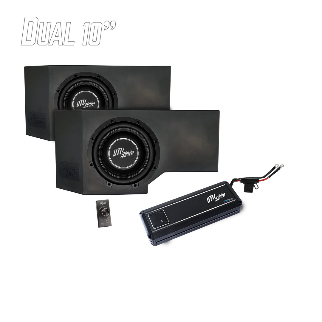 Can-Am® Defender HD11 1000W Dual 10" Subwoofer Kit | UTVS-DEF2-1000-2-GO