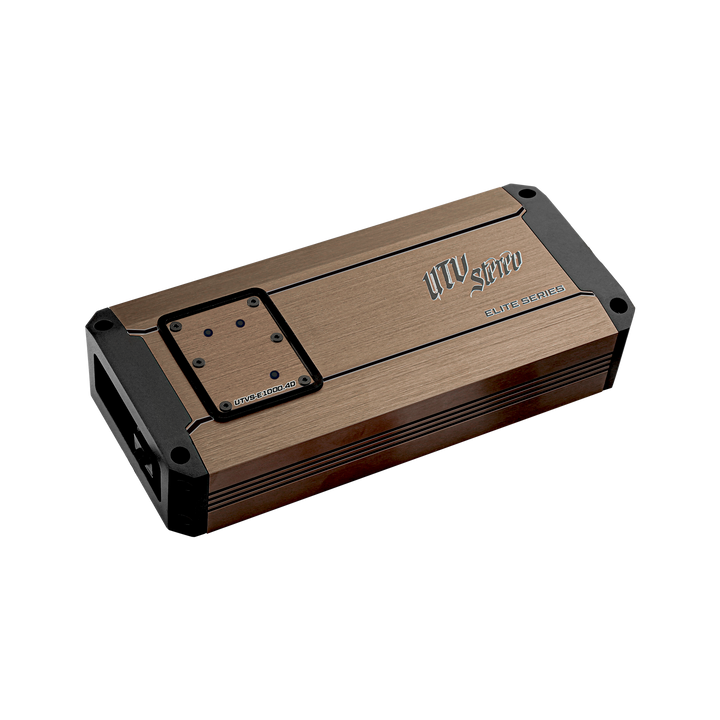 UTV Stereo Elite Series UTVS-E1000.4D amplifier in bronze and black finish