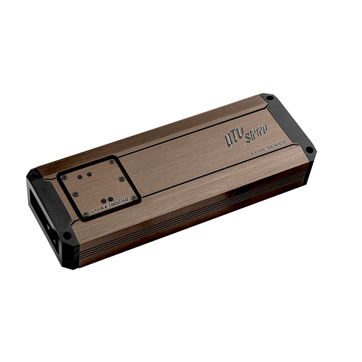 UTV Stereo Elite Series E1600.5D amplifier in bronze finish