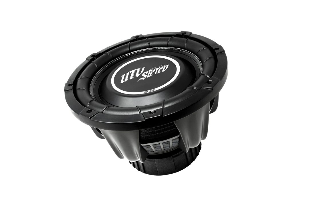 UTV Stereo Elite black subwoofer speaker