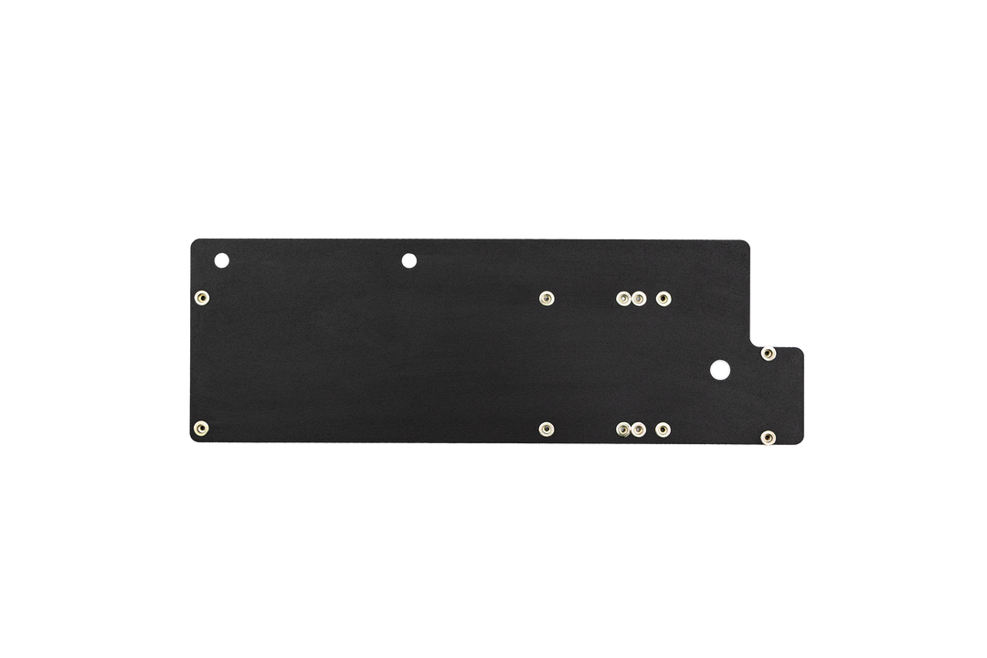 UTV Stereo black metal mounting plate with pre drilled holes