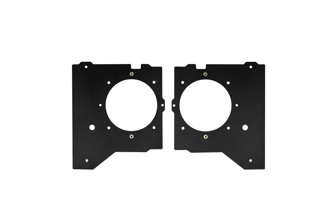 UTV Stereo black metal speaker mounting plates