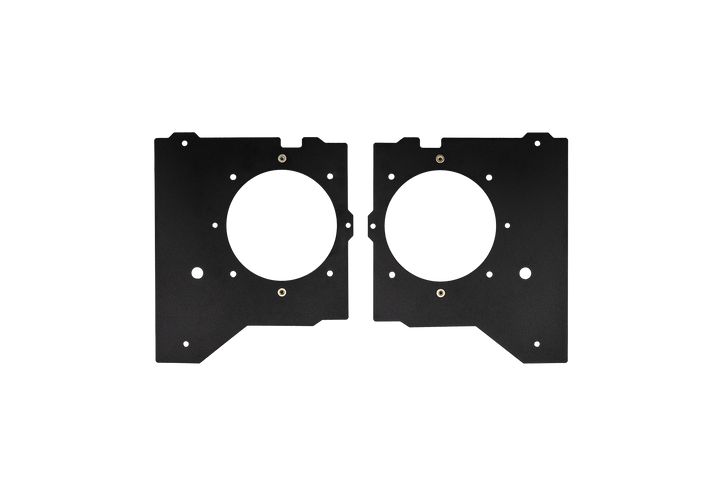 UTV Stereo black metal speaker mounting plates