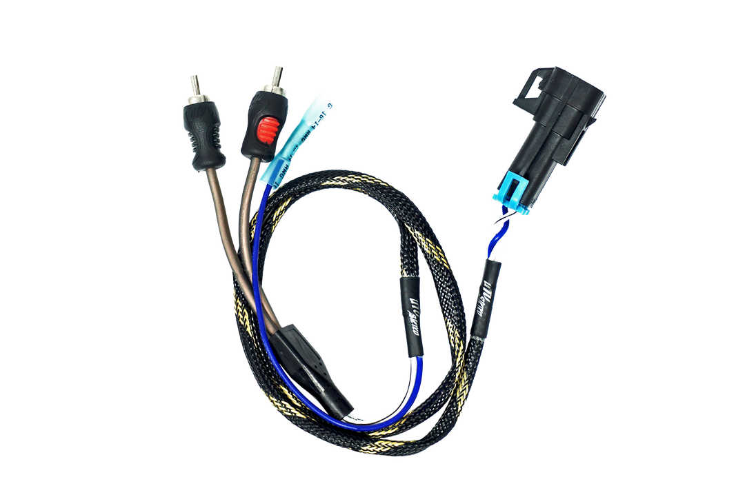 UTV Stereo RCA to factory plug adapter cable