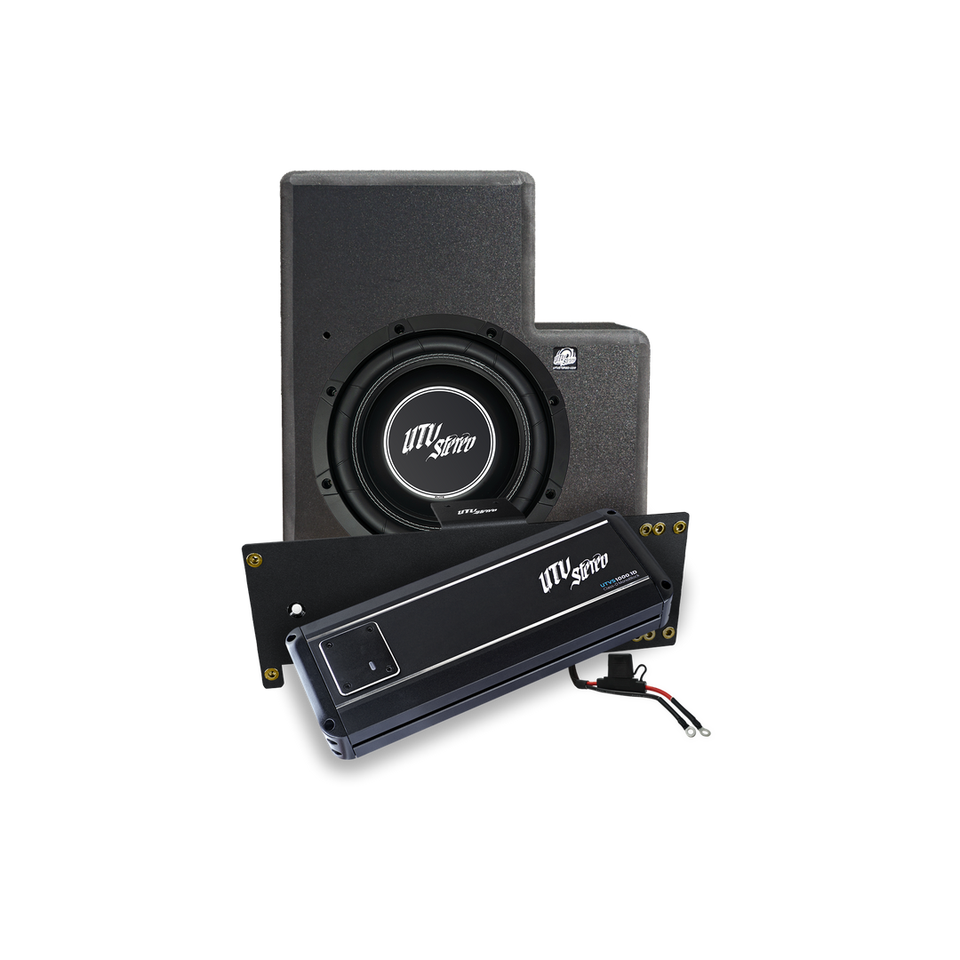 UTV Stereo subwoofer enclosure and monoblock amplifier kit