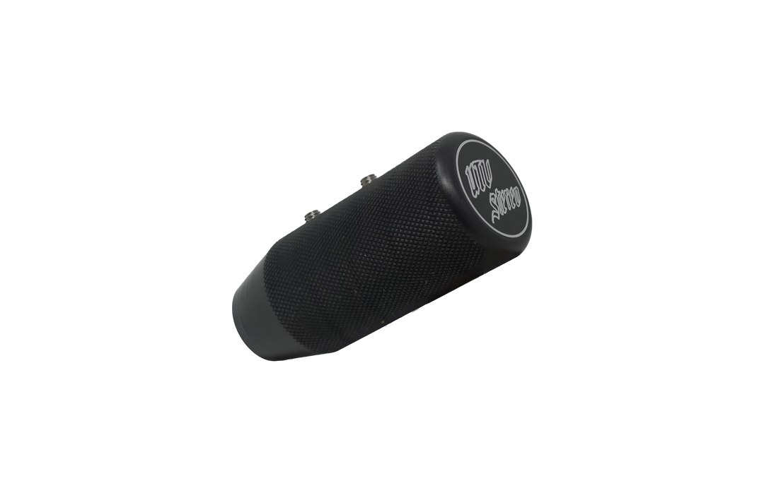 Black knurled UTV Stereo shift knob with two set screws