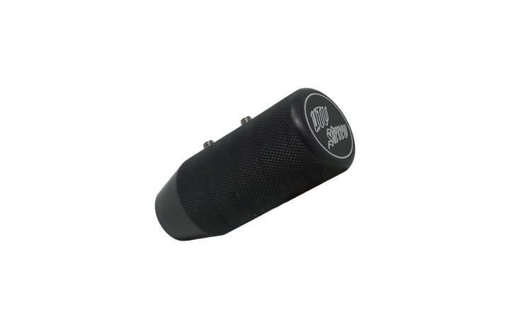 Black knurled UTV Stereo shift knob with two set screws