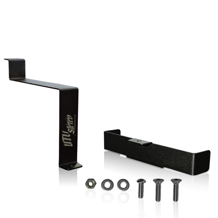 UTV Stereo black metal mounting brackets with included hardware