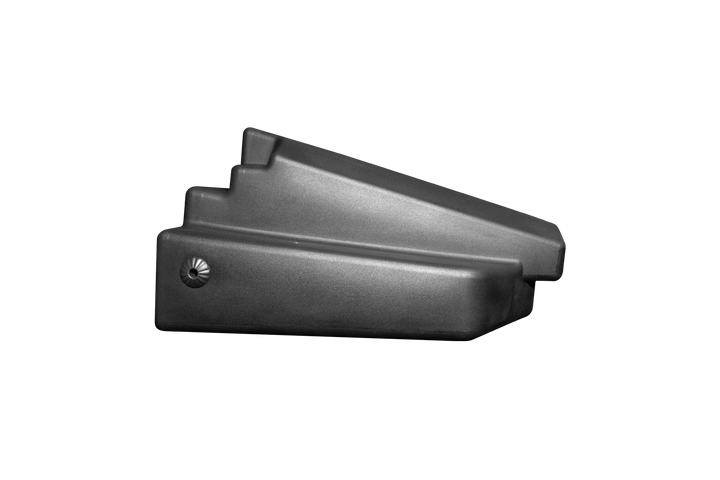 Black plastic tiered step wedge for vehicle access