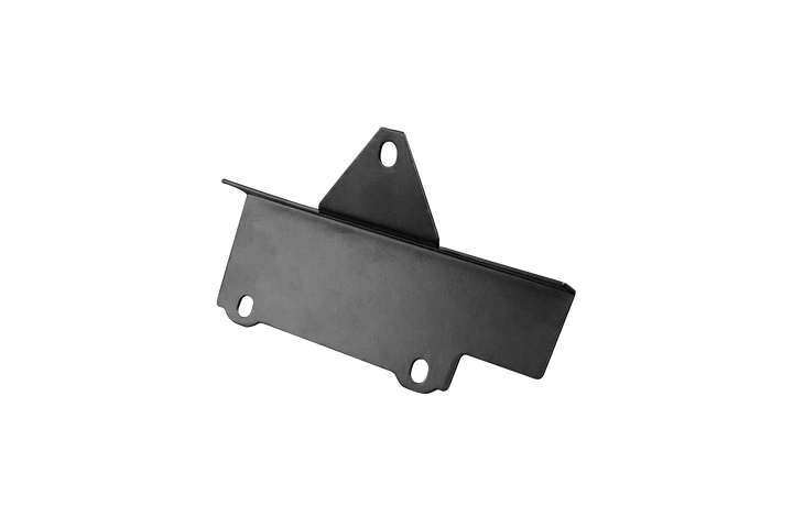 UTV Stereo black metal mounting bracket with three bolt holes