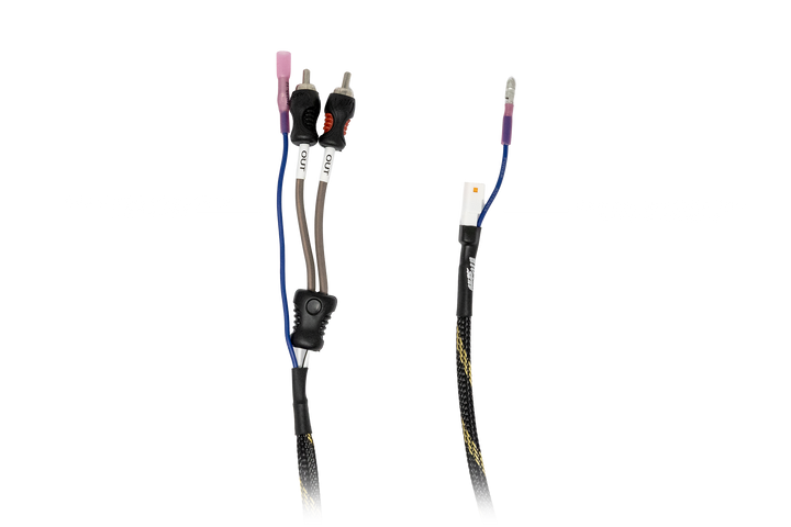 wiring harness close  up showing the connectors