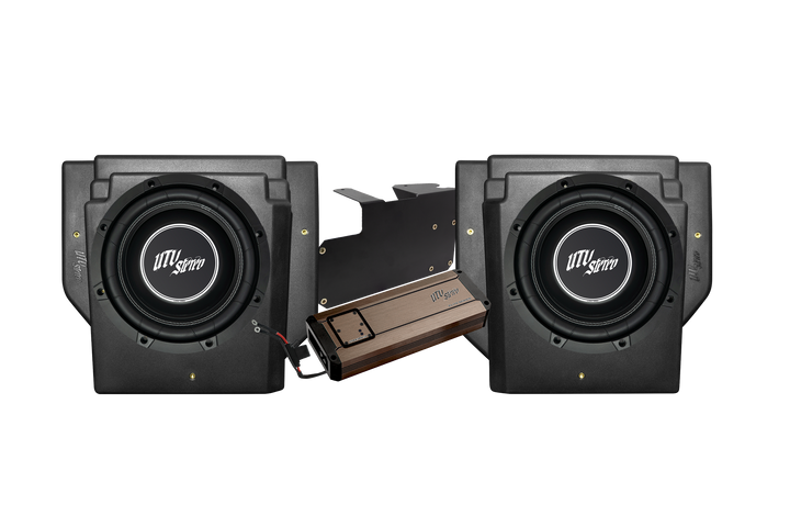 UTV Stereo subwoofer enclosures with amplifier and mounting bracket