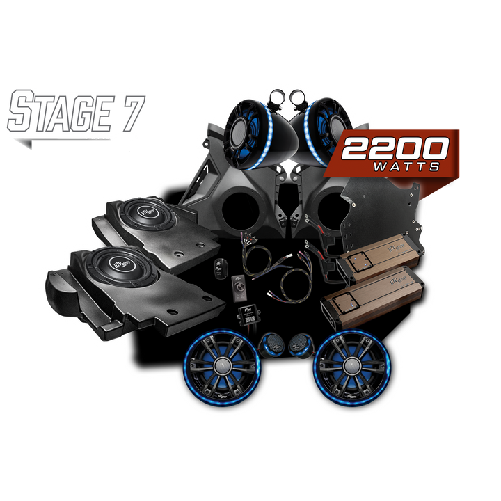 UTV Stereo Stage 7 audio system kit with speakers subwoofers and amplifiers