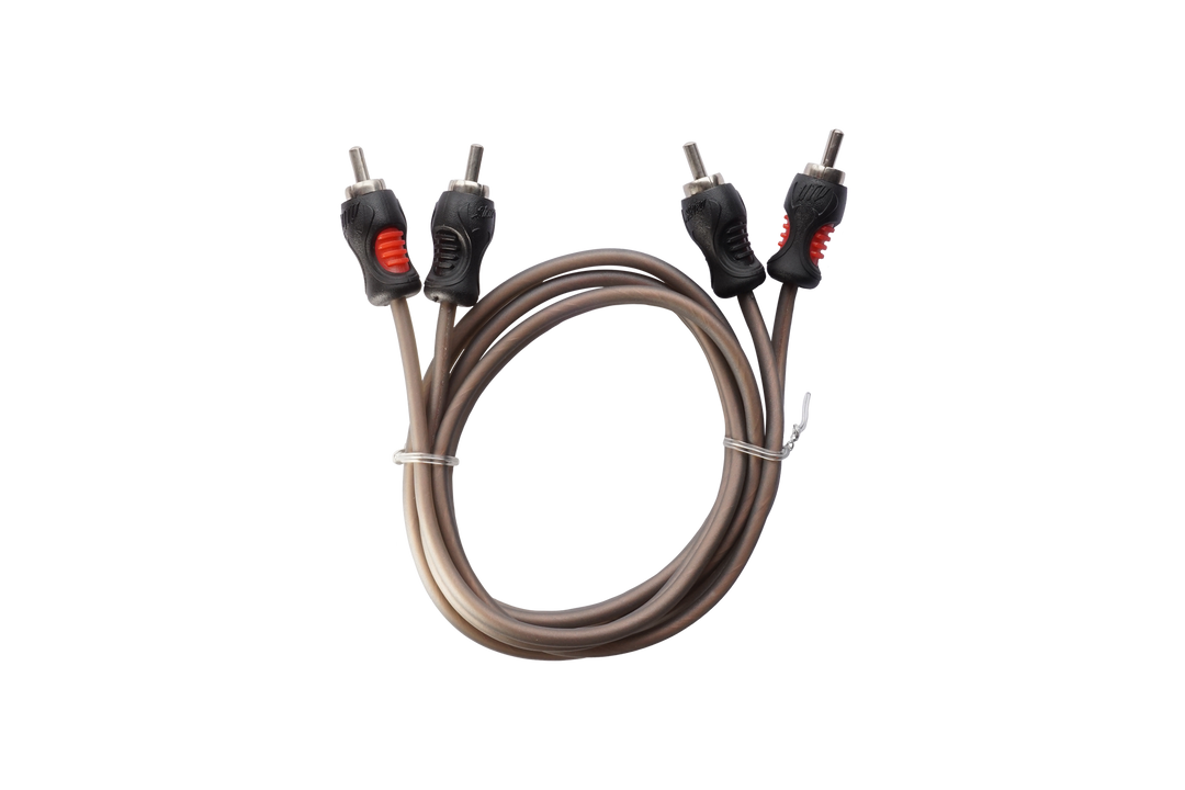 UTV Stereo RCA audio cable with black and red connectors