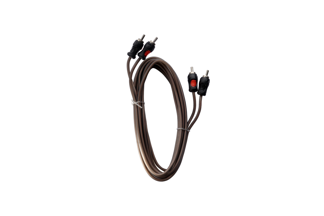 UTV Stereo RCA audio cable with black and red connectors