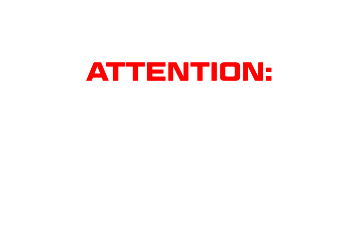 Attention text graphic by UTV Stereo