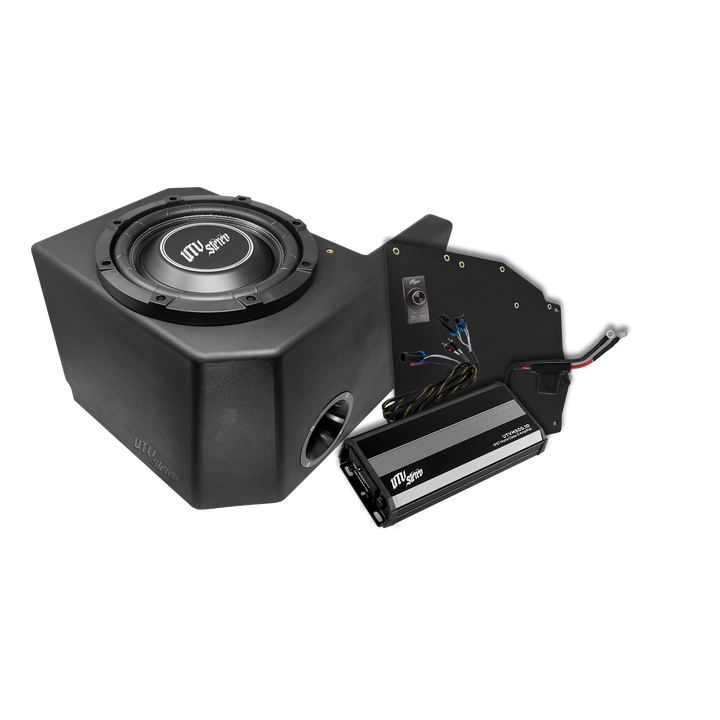 UTV Stereo subwoofer enclosure with amplifier and wiring kit
