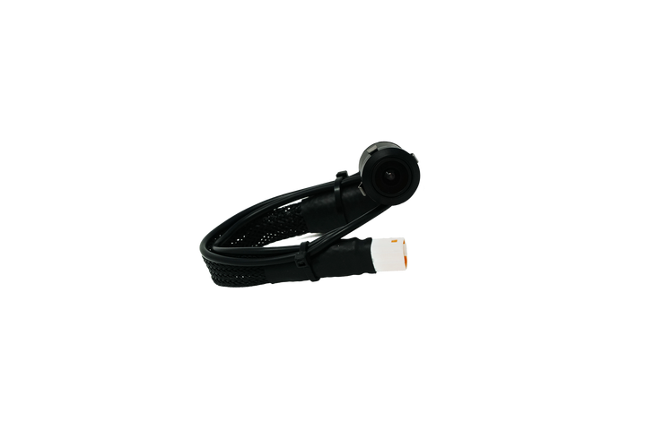UTV Stereo backup camera with black cable and white connector