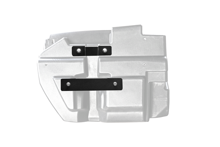 UTV Stereo mounting bracket on a molded plastic panel