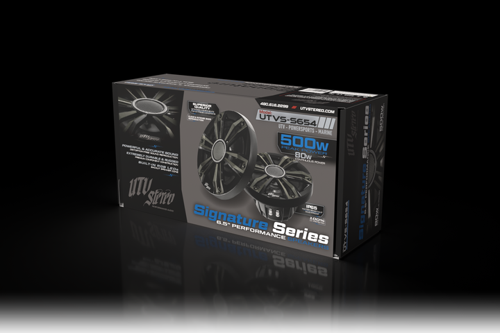 UTV Stereo Signature Series 6.5 inch performance speaker product box