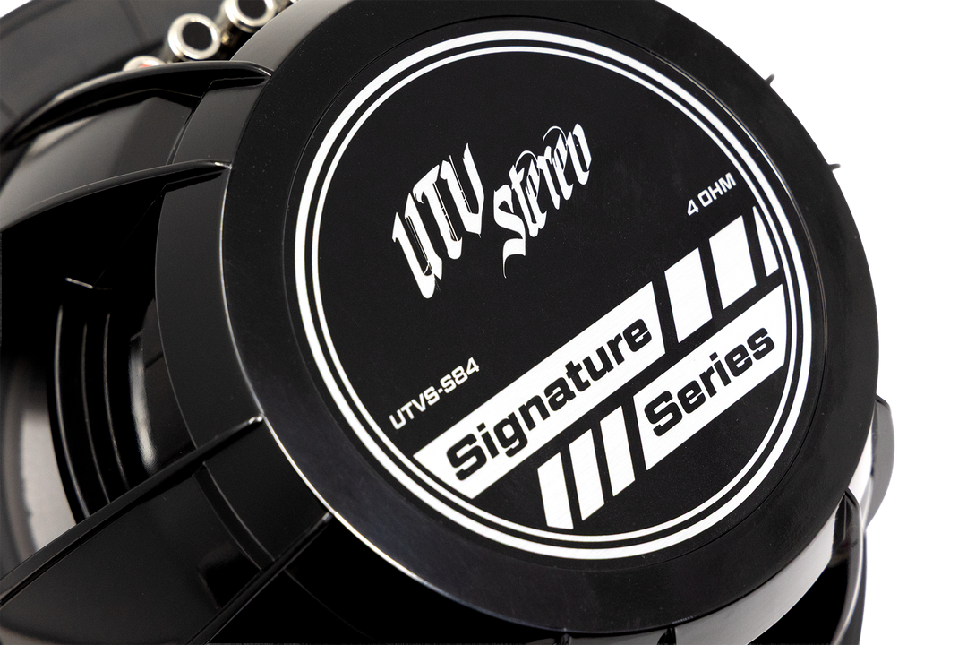 Back view of UTV Stereo Signature Series 4 ohm subwoofer
