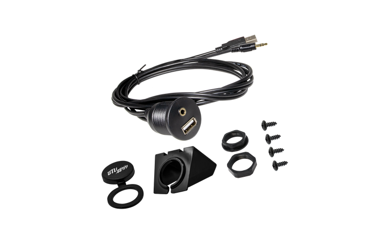 USB & Auxiliary Flush Mount Adapter for Source Units | UTVS-USB/AUX-FLMT