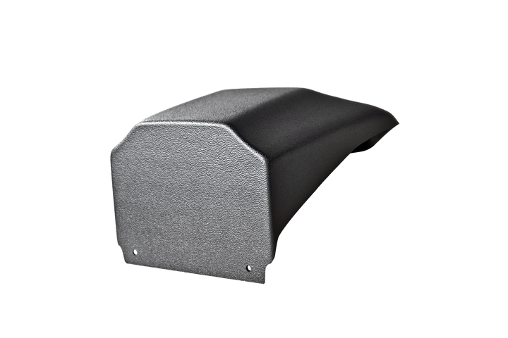 Black textured plastic automotive trim cover