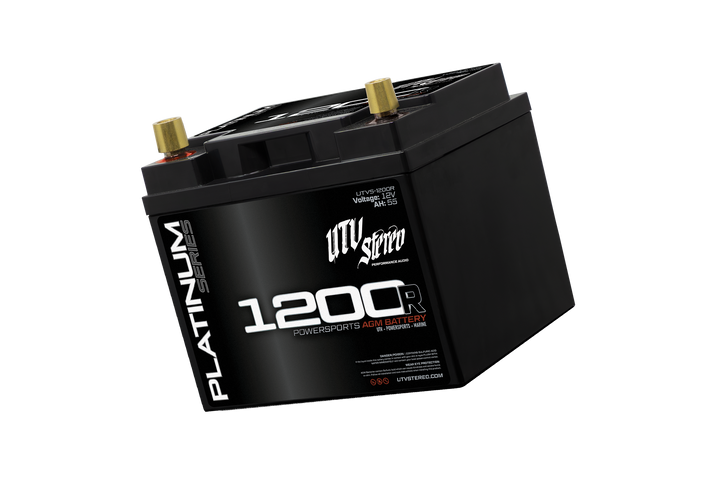UTV Stereo Platinum Series 1200R 12V 55AH AGM powersports battery