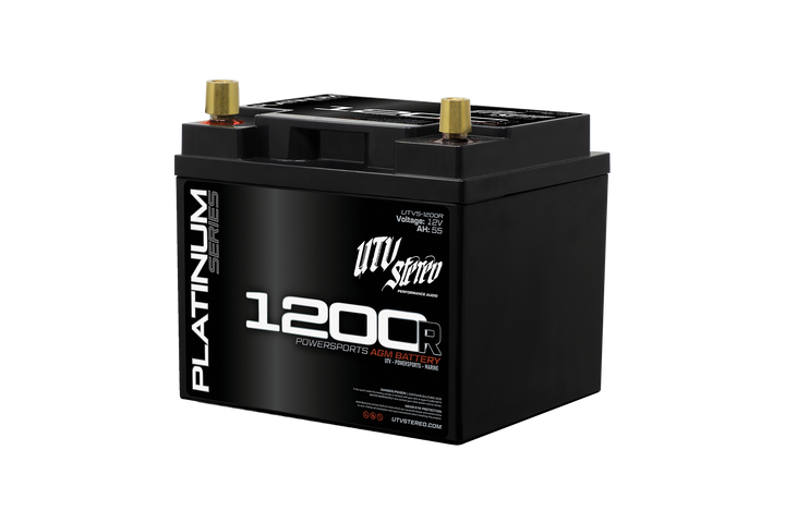 UTV Stereo Platinum Series 1200R 12V 55AH AGM powersports battery