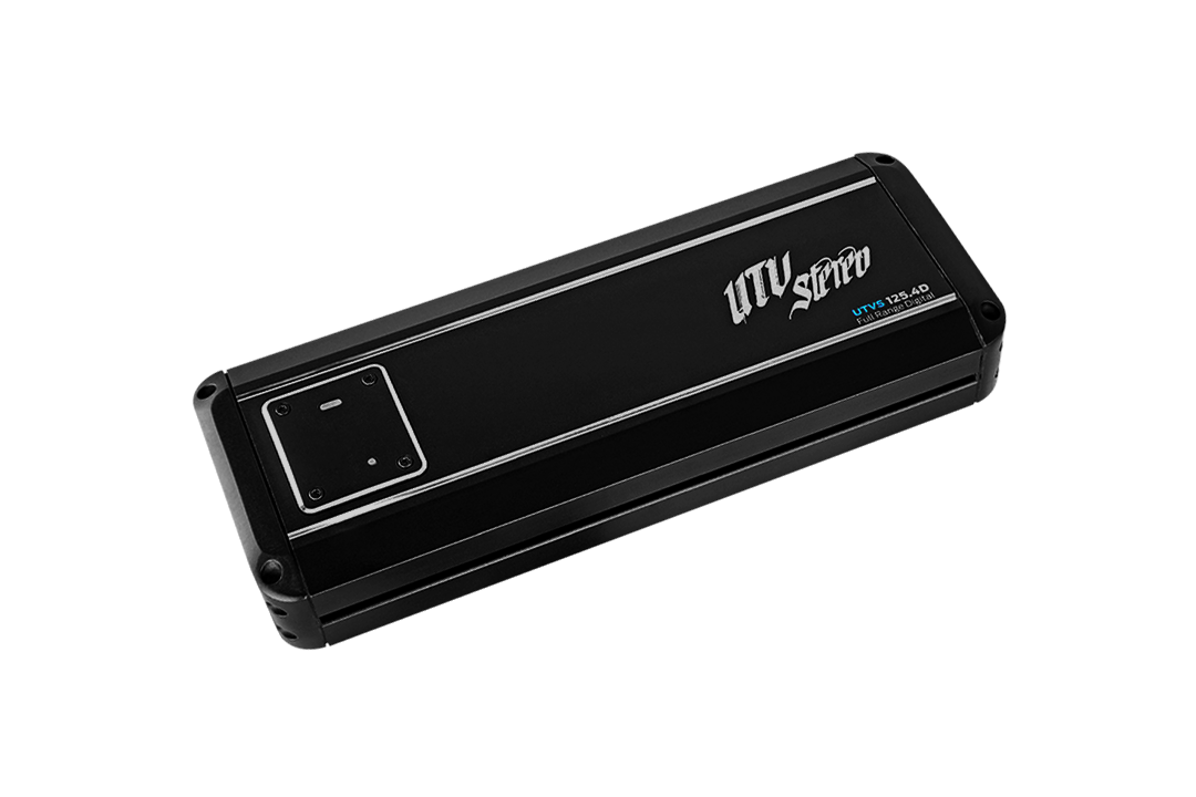 UTV Stereo 125.4D full range digital amplifier in black