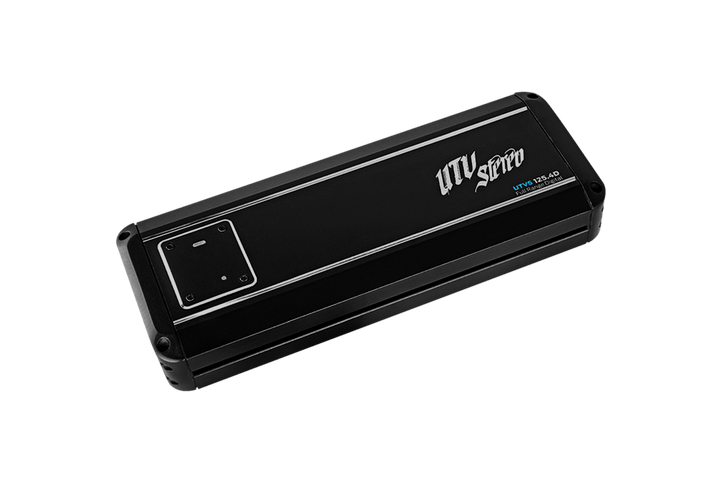 UTV Stereo 125.4D full range digital amplifier in black