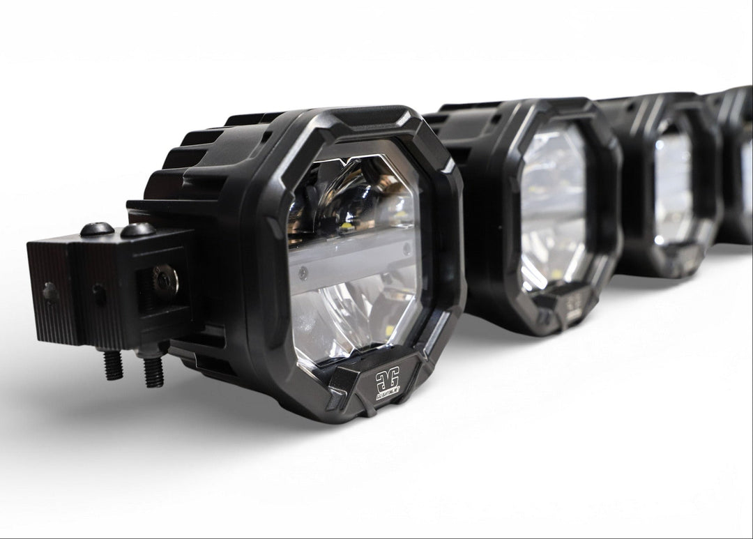 7 Light U-Con Interlocking Off Road LED Pod With Amber or White DRL Running Light